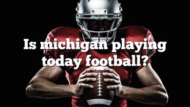 Is michigan playing today football?