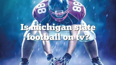 Is michigan state football on tv?