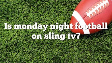 Is monday night football on sling tv?
