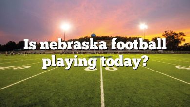 Is nebraska football playing today?