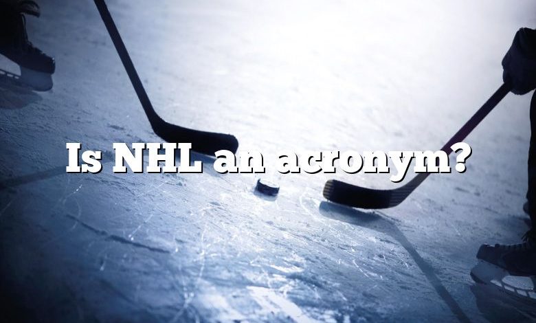 Is NHL an acronym?