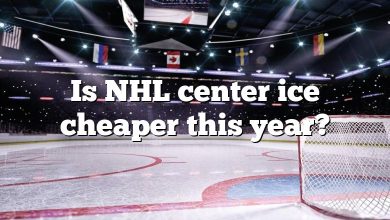 Is NHL center ice cheaper this year?