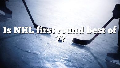 Is NHL first round best of 7?