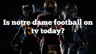 Is notre dame football on tv today?