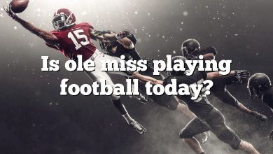 Is ole miss playing football today?