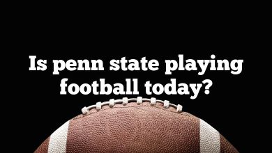 Is penn state playing football today?