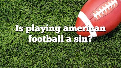 Is playing american football a sin?