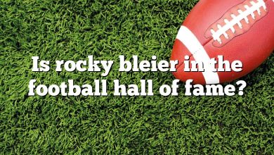 Is rocky bleier in the football hall of fame?