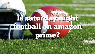 Is saturday night football on amazon prime?