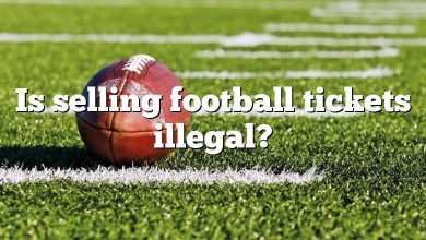 Is selling football tickets illegal?