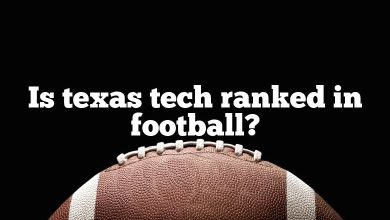 Is texas tech ranked in football?