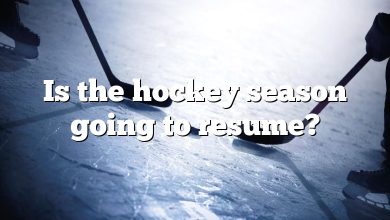 Is the hockey season going to resume?