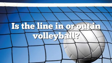 Is the line in or out in volleyball?