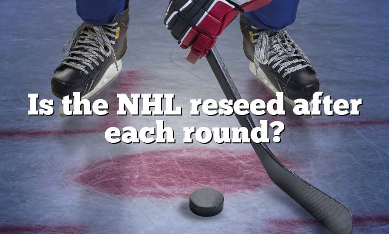 Is the NHL reseed after each round?