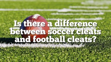 Is there a difference between soccer cleats and football cleats?