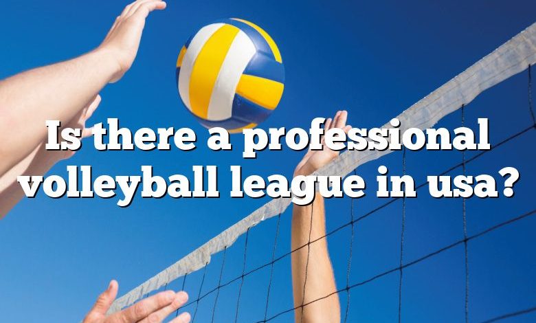 Is there a professional volleyball league in usa?