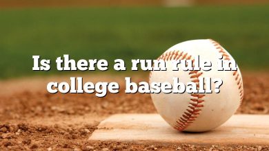 Is there a run rule in college baseball?