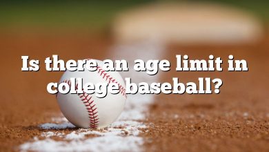 Is there an age limit in college baseball?