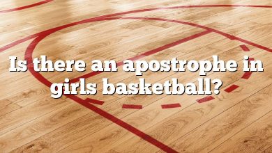 Is there an apostrophe in girls basketball?