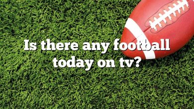 Is there any football today on tv?