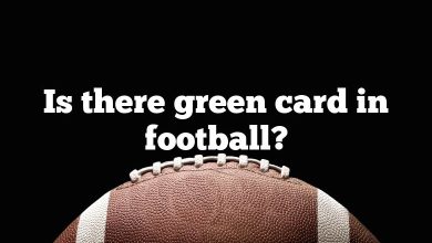 Is there green card in football?