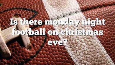 Is there monday night football on christmas eve?
