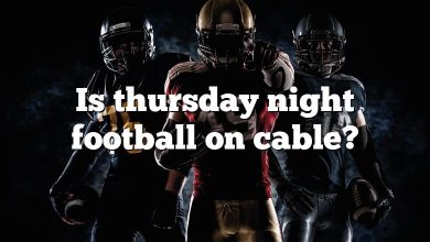 Is thursday night football on cable?