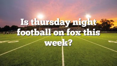 Is thursday night football on fox this week?