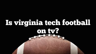 Is virginia tech football on tv?