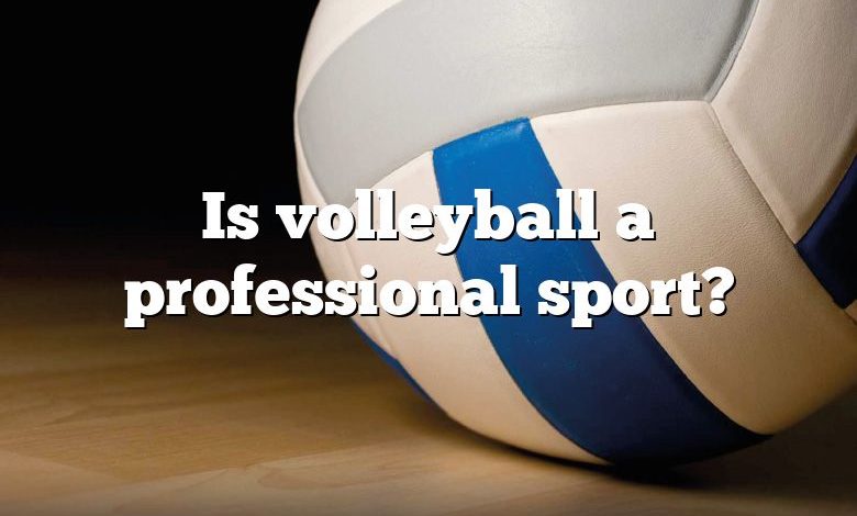 Is volleyball a professional sport?