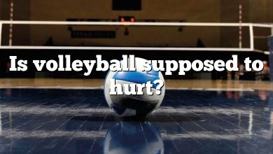 Is volleyball supposed to hurt?