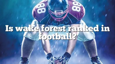 Is wake forest ranked in football?