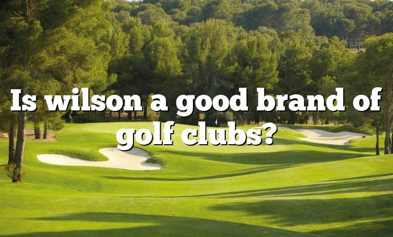 Is wilson a good brand of golf clubs?