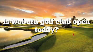 Is woburn golf club open today?