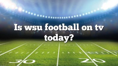 Is wsu football on tv today?