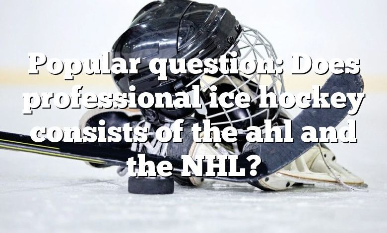 Popular question: Does professional ice hockey consists of the ahl and the NHL?