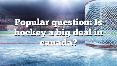 Popular question: Is hockey a big deal in canada?