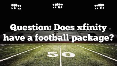 Question: Does xfinity have a football package?
