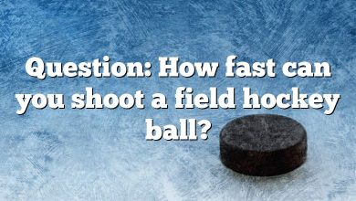 Question: How fast can you shoot a field hockey ball?