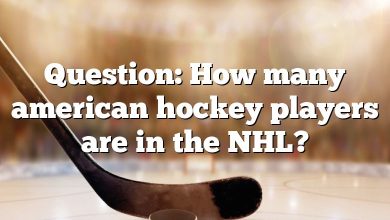 Question: How many american hockey players are in the NHL?