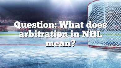 Question: What does arbitration in NHL mean?