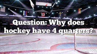 Question: Why does hockey have 4 quarters?