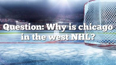 Question: Why is chicago in the west NHL?