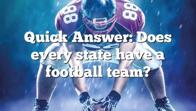 Quick Answer: Does every state have a football team?