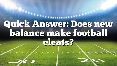 Quick Answer: Does new balance make football cleats?