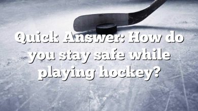 Quick Answer: How do you stay safe while playing hockey?