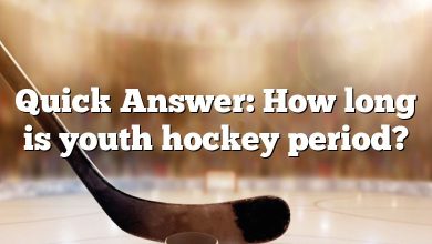 Quick Answer: How long is youth hockey period?