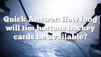 Quick Answer: How long will tim hortons hockey cards be available?