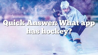 Quick Answer: What app has hockey?