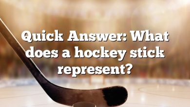 Quick Answer: What does a hockey stick represent?